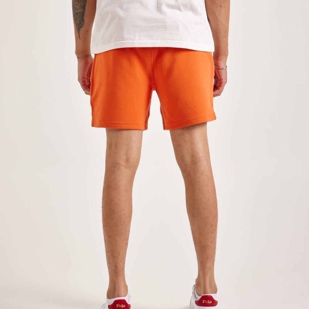 Men’s New Orange Ralph Lauren Terry Shorts Size XXL 2XL - Picture 8 of 11